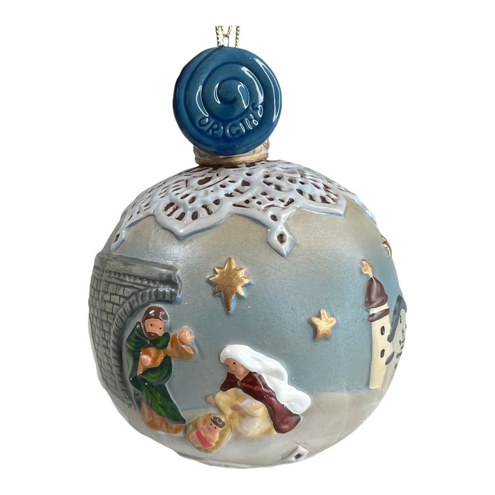 Roman Inc Origins Nativity Christmas Ornament Holy Family 2008 Ceramic